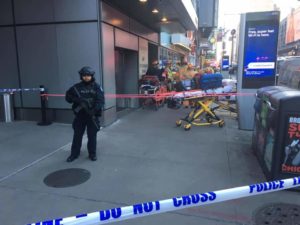 Scene of NYC December Terrorist Attack